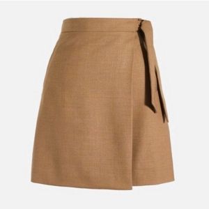 J. Crew Factory Wool Blend Wrap Skirt with Pockets Size 14